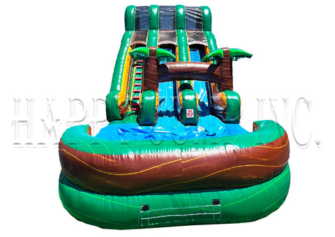 The Green Malibu Water Slide - WS4185-G