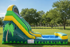 13'H Backyard Water Slide Tropical by Happy Jump