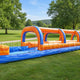 8'H Marble Slip & Slide Double Lane w Pool by Happy Jump