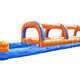 8'H Marble Slip & Slide Double Lane w Pool by Happy Jump
