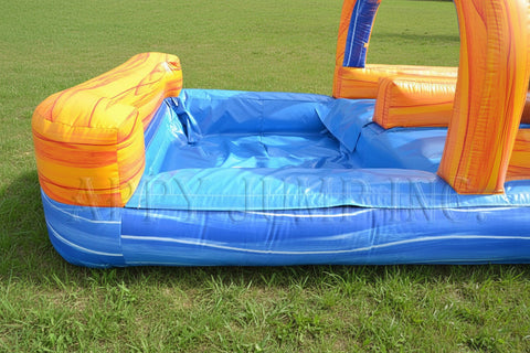Marble Double Lane Slip Slide with Pool - WS4305