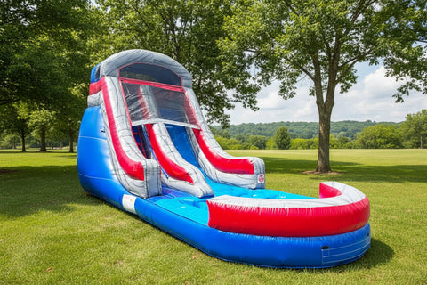 16 Foot Marble Magic Water Slide | Commercial Inflatable Water Slide - WS8218