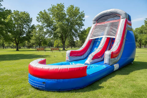 16 Foot Marble Magic Water Slide | Commercial Inflatable Water Slide - WS8218