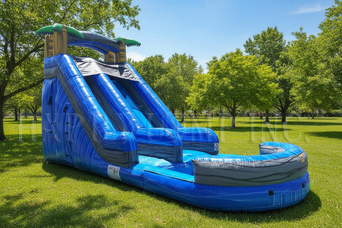18 Foot Blue Wave Marble - WS8318