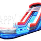 18'H Blue Volcano Water Slide by Happy Jump