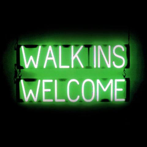SpellBrite "WALK INS WELCOME" Neon LED Sign