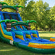 Island Wave 18' Double Lane | Commercial Inflatable Water slide WS4214
