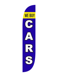 We Buy Cars Feather Flag