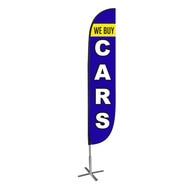 We Buy Cars Feather Flag