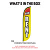Image of For Rent Feather Flag