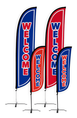 Welcome Feather Flag