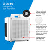 Image of XPOWER Olympus PLUS Programmable Sanitizing System (PSS), 600 CFM HEPA Air Purifier, Air Mover + Ozone Generator, Digital Timer, Automatic, Overnight