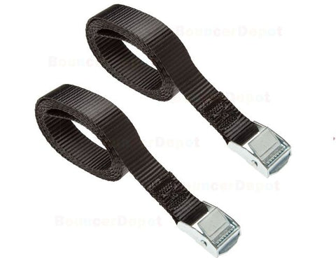 Straps for Securing rolled unit by Bouncer Depot