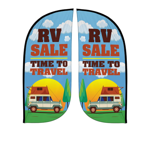 Custom XL Wide Feather Flag