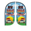 Image of Custom XL Wide Feather Flag