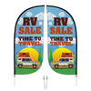 Image of Custom XL Wide Feather Flag