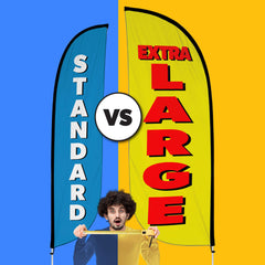 Custom XL Wide Feather Flag