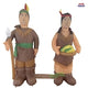 4.5' Air Blown Inflatable Thanksgiving Indian Boy & Girl COMBO