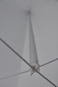 Center Mast Assembly for 40' Hexagon High Peak Frame Tent