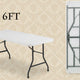 30" 2 Pack Square Wood Folding Table by Party Tents