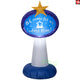 3.5' Gemmy Airblown Inflatable Christmas "Oh Come Let Us Adore Him" Sign