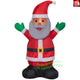 4' Gemmy Airblown African American Santa Claus