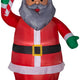 7' Airblown Inflatable African American Santa w/ Candy Cane
