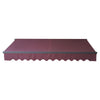 Image of Aleko Awnings 13 x 10 Feet - Burgundy Motorized Retractable Black Frame Patio Awning by Aleko 703980254813 ABM13X10BURG37-AP 13 x 10 Feet - Burgundy Motorized Retractable Black Frame Patio Awning