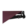 Image of Aleko Awnings 13 x 10 Feet - Burgundy Motorized Retractable Black Frame Patio Awning by Aleko 703980254813 ABM13X10BURG37-AP 13 x 10 Feet - Burgundy Motorized Retractable Black Frame Patio Awning