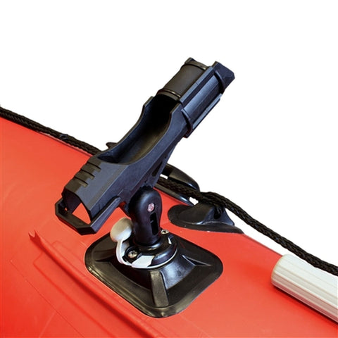 Aleko Boating & Water Sports 12.5 ft Red and Black Inflatable Boat with Aluminum Floor by Aleko BT380RBK-AP