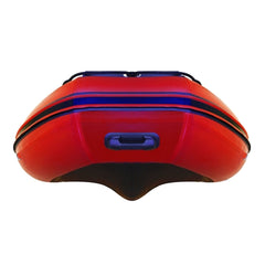 12.5 ft Red and Black Inflatable Boat with Aluminum Floor by Aleko