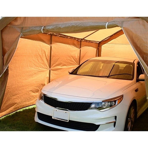 Aleko Canopies & Gazebos 10x 20 Ft Beige Heavy Duty Outdoor Canopy Carport Tent by Aleko 781880281825 CP1020BE-AP 10x20Ft Beige Heavy Duty Outdoor Canopy Carport Tent Aleko CP1020BE-AP