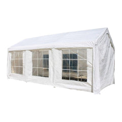 10x 20 Ft Heavy Duty Outdoor Canopy Tent with Sidewalls and Windows by Aleko