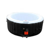 Image of Aleko Hot Tubs 4 Person 210 Gallon Black Round Inflatable Jetted Hot Tub Spa With Cover by Aleko HTIR4WHBK-AP 4 Person 210 Gallon Black Round Jetted Hot Tub w/ Cover HTIR4WHBK-AP