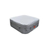 Image of Aleko Hot Tubs 6 Person 265 Gallon Gray Square Inflatable Jetted Hot Tub Spa With Cover by Aleko 0703980257814 HTISQ6GY-AP 6 Person 265 Gallon Gray Square Jetted Hot Tub Spa w Cover HTISQ6GY-AP