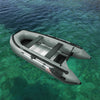Image of Aleko inflatable boat 12.5 ft Gray Inflatable Boat with Aluminum Floor by Aleko BT380G-AP 12.5 ft Gray Inflatable Boat with Aluminum Floor by Aleko BT380G-AP
