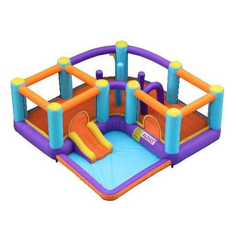 Aleko Residential Bouncers Inflatable Playtime Bounce House with Pool and Slide by Aleko 703980256145 BHPLAY-AP Inflatable Playtime Bounce House with Pool and Slide by Aleko SKU# BHPLAY-AP