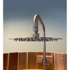 Image of Aleko Sauna Accessories Ellipse Curved Rinse Outdoor Shower by Aleko 703980261798 SHCEDRUSTIC-AP