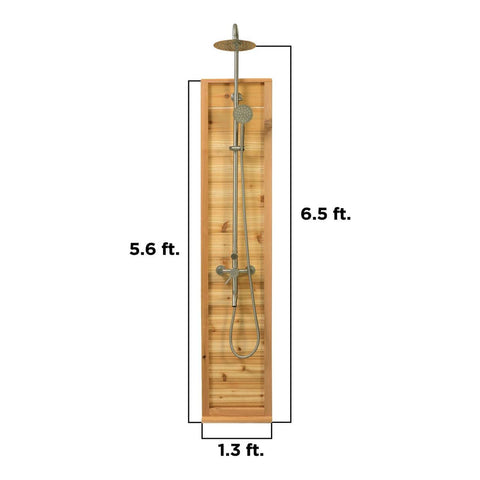 Aleko Sauna Accessories Tower Rinse Outdoor Shower by Aleko SHCEDFL-AP