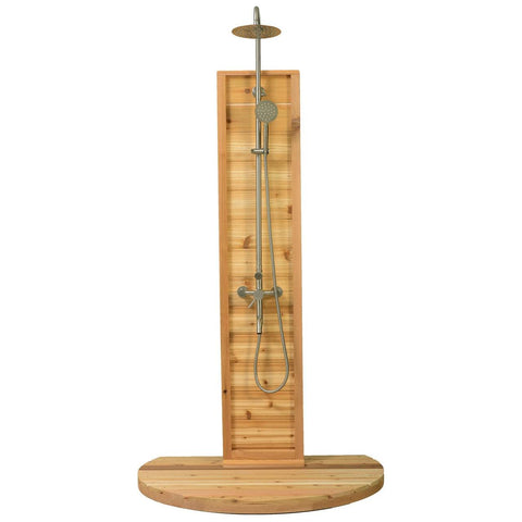 Aleko Sauna Accessories Tower Rinse Outdoor Shower by Aleko 703980261781 SHCEDFL-AP