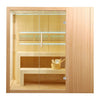 Image of Aleko Saunas 4 Person Canadian Hemlock Indoor Wet Dry Sauna with LED Lights 4.5 kW ETL Certified Heater by Aleko 703980258491 STHE4INNY-AP 4 Person Canadian Hemlock Indoor Wet Dry Sauna with LED Lights 