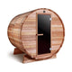 4 Person Outdoor and Indoor Rustic Western Red Cedar Barrel Sauna ETL Certified Heater by Aleko
