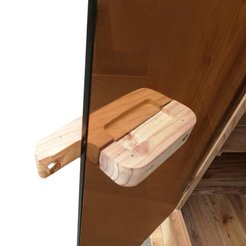 Aleko Saunas 4 Person Outdoor and Indoor Rustic Western Red Cedar Barrel Sauna ETL Certified Heater by Aleko 781880261087 SB4CEDAR-AP 4 Person Outdoor and Indoor Rustic Western Red Cedar Barrel Sauna ETL