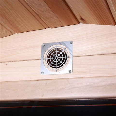 Aleko Saunas 4 Person Outdoor and Indoor Rustic Western Red Cedar Barrel Sauna ETL Certified Heater by Aleko 781880261087 SB4CEDAR-AP 4 Person Outdoor and Indoor Rustic Western Red Cedar Barrel Sauna ETL
