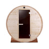 Image of Aleko Saunas 4 Person Outdoor and Indoor White Pine Barrel Sauna 4.5 kW ETL Certified Heater by Aleko 781880261094 SB4PINE-AP 4 Person Outdoor/Indoor Pine Barrel Sauna 4.5 kW ETL Certified Heater