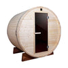 Image of Aleko Saunas 4 Person Outdoor and Indoor White Pine Barrel Sauna 4.5 kW ETL Certified Heater by Aleko 781880261094 SB4PINE-AP 4 Person Outdoor/Indoor Pine Barrel Sauna 4.5 kW ETL Certified Heater