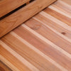 Image of Aleko Saunas 6 Person 6 kW Harvia KIP Heater Outdoor Rustic Cedar Barrel Steam Sauna Front Porch Canopy by Aleko 781880253785 SB6CED-AP 6 Person 6 kW Harvia KIP Outdoor Rustic Cedar Barrel Sauna by Aleko