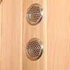 Image of Aleko Saunas 6 Person 6 kW Harvia KIP Heater Outdoor Rustic Cedar Barrel Steam Sauna Front Porch Canopy by Aleko 781880253785 SB6CED-AP 6 Person 6 kW Harvia KIP Outdoor Rustic Cedar Barrel Sauna by Aleko
