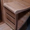 Image of Aleko Saunas 6 Person 6 kW Harvia KIP Heater Outdoor Rustic Cedar Barrel Steam Sauna Front Porch Canopy by Aleko 781880253785 SB6CED-AP 6 Person 6 kW Harvia KIP Outdoor Rustic Cedar Barrel Sauna by Aleko
