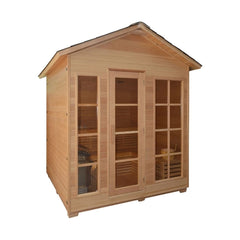 Aleko Saunas 6 Person Canadian Hemlock Outdoor and Indoor Wet Dry Sauna 6 kW ETL Certified Heater by Aleko 646341981716 STO6VAASA-AP 6 Person Canadian Hemlock Outdoor & Indoor Wet Dry Sauna STO6VAASA-AP